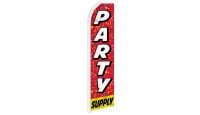 Party Supply Superknit Polyester Swooper Flag Size 11.5ft by 2.5ft