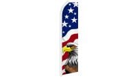 USA Eagle Superknit Polyester Swooper Flag Size 11.5ft by 2.5ft