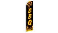 BBQ Black Superknit Polyester Swooper Flag Size 11.5ft by 2.5ft