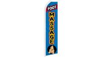 Foot Massage Superknit Polyester Swooper Flag Size 11.5ft by 2.5ft