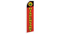 Dispensary Superknit Polyester Swooper Flag Size 11.5ft by 2.5ft