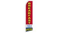 Breakfast Special Superknit Polyester Swooper Flag Size 11.5ft by 2.5ft