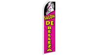 Salon De Belleza Superknit Polyester Swooper Flag Size 11.5ft by 2.5ft