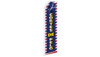 Cortes De Pelo Superknit Polyester Swooper Flag Size 11.5ft by 2.5ft
