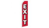 Exit Superknit Polyester Swooper Flag Size 11.5ft by 2.5ft