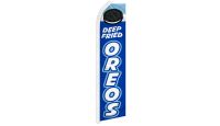 Deep Fried Oreos Superknit Polyester Swooper Flag Size 11.5ft by 2.5ft