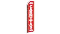 Carnitas Superknit Polyester Swooper Flag Size 11.5ft by 2.5ft