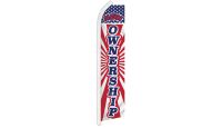 New Ownership Superknit Polyester Swooper Flag Size 11.5ft by 2.5ft