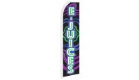 E-Juices Superknit Polyester Swooper Flag Size 11.5ft by 2.5ft