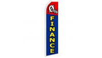 0 Percent Finance Superknit Polyester Swooper Flag Size 11.5ft by 2.5ft