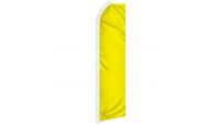 Yellow Solid Color Superknit Polyester Swooper Flag Size 11.5ft by 2.5ft