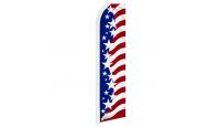 USA Star Spangled Superknit Polyester Swooper Flag Size 11.5ft by 2.5ft