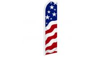USA New Glory Superknit Polyester Swooper Flag Size 11.5ft by 2.5ft