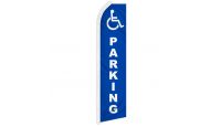 Handicapped Parking Superknit Polyester Swooper Flag Size 11.5ft by 2.5ft