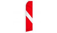 Diver Superknit Polyester Swooper Flag Size 11.5ft by 2.5ft