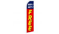 Buy 1 Get 1 Free Superknit Polyester Swooper Flag Size 11.5ft by 2.5ft