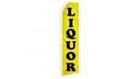 Liquor Superknit Polyester Swooper Flag Size 11.5ft by 2.5ft