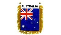 Australia Rearview Mirror Mini Banner 4in by 6in
