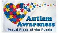 Autism Awareness Printed Polyester Flag 3ft by 5ft