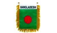 Bangladesh Rearview Mirror Mini Banner 4in by 6in