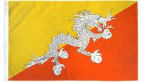 Bhutan  Printed Polyester Flag 3ft by 5ft