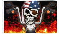 Flag Joint Pirate Biker USA Printed Polyester Flag 3ft by 5ft