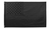 Embroidered Polyester Blackout Line Flag 3ft by 5ft.