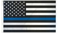 Thin Blue Line USA Printed Polyester Flag 3ft by 5ft