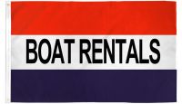 Boat Rentals Printed Polyester Flag 3ft by 5ft