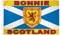 Bonnie Scotland Printed Polyester Flag 3ft by 5ft