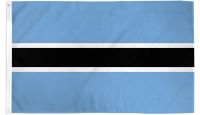 Botswana Printed Polyester Flag 2ft by 3ft