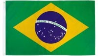 Brazil Printed Polyester Flag 2ft by 3ft