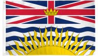 British Columbia Printed Polyester Flag 12in by 18in