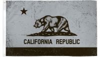 California Gray & Black Printed Polyester Flag 3ft by 5ft