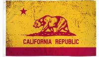 California Red & Gold Printed Polyester Flag 3ft by 5ft