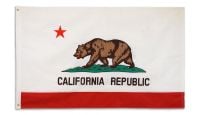Embroidered Polyester California Double-Sided Flag 3ft by 5ft.