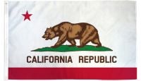 California Printed Polyester DuraFlag 3ft by 5ft