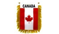 Canada Rearview Mirror Mini Banner 4in by 6in