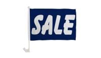 Sale Single Sided Car Window Flag with 17in Plastic Mount