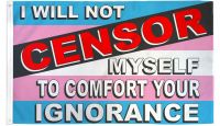 Censor Transgender Printed Polyester Flag 3ft by 5ft