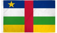 Central African Republic Printed Polyester Flag 2ft by 3ft