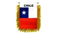 Chile Rearview Mirror Mini Banner 4in by 6in