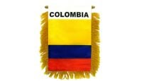 Colombia Rearview Mirror Mini Banner 4in by 6in