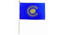 Commonwealth Stick Flag 12in by 18in on 24in Wooden Dowel