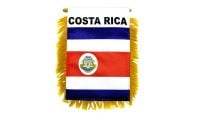 Costa Rica Rearview Mirror Mini Banner 4in by 6in
