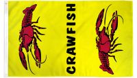 Crawfish Vertical Printed Polyester Flag 3ft by 5ft