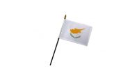 Cyprus 4x6in Stick Flag