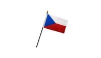 Czech Republic 4x6in Stick Flag