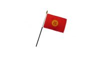 Kyrgyzstan 4x6in Stick Flag