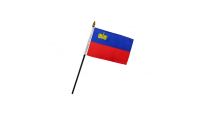Liechtenstein 4x6in Stick Flag